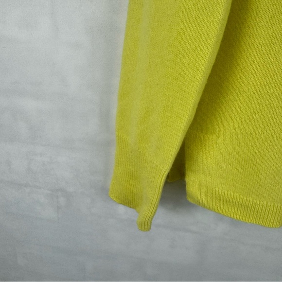 J.Crew 100% Cashmere Crewneck Sweater Yellow XS Good Cashmere Standard - Picture 6 of 13